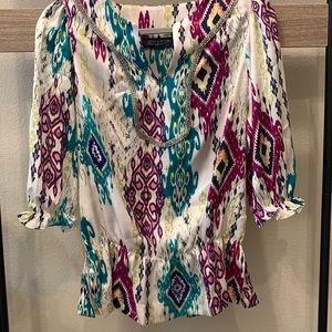 Jones New York Blouse, Multicolor, Small